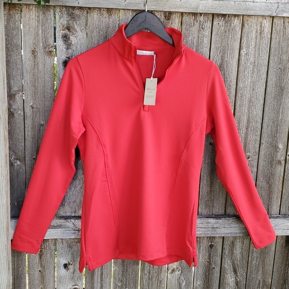 Peter Millar Tops - Peter Millar red long sleeve active wear